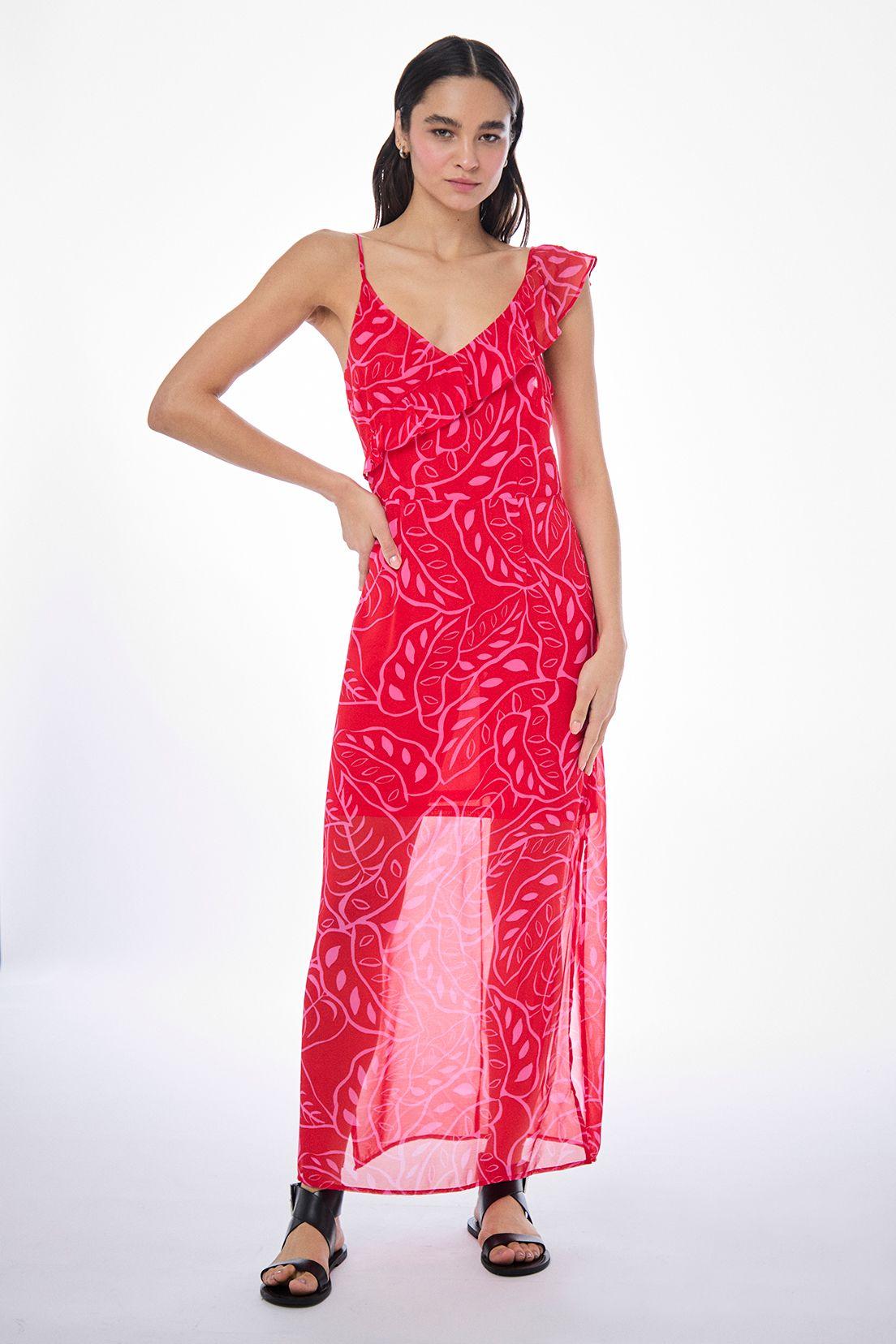 Vestido Fantasia Largo Rojo iO 13520224003103-0