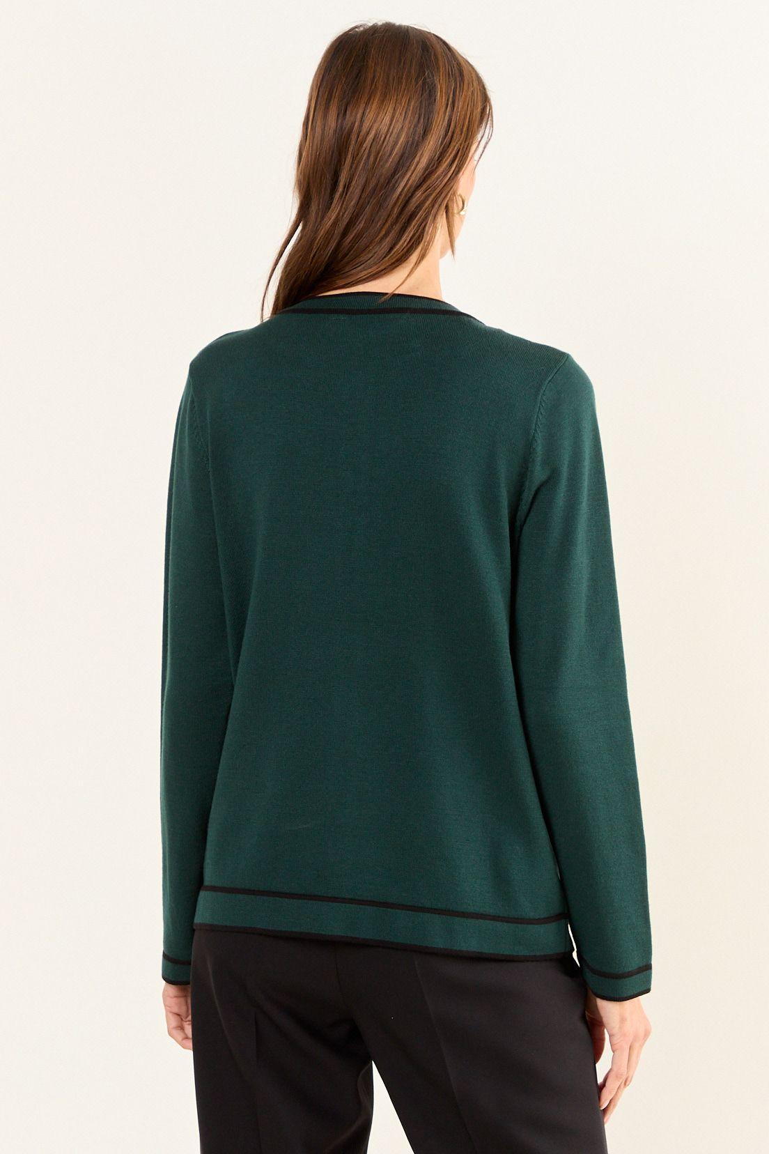 Tejido Chanel Bicolor Verde Oliva Ma Griffe 18002126002107-2