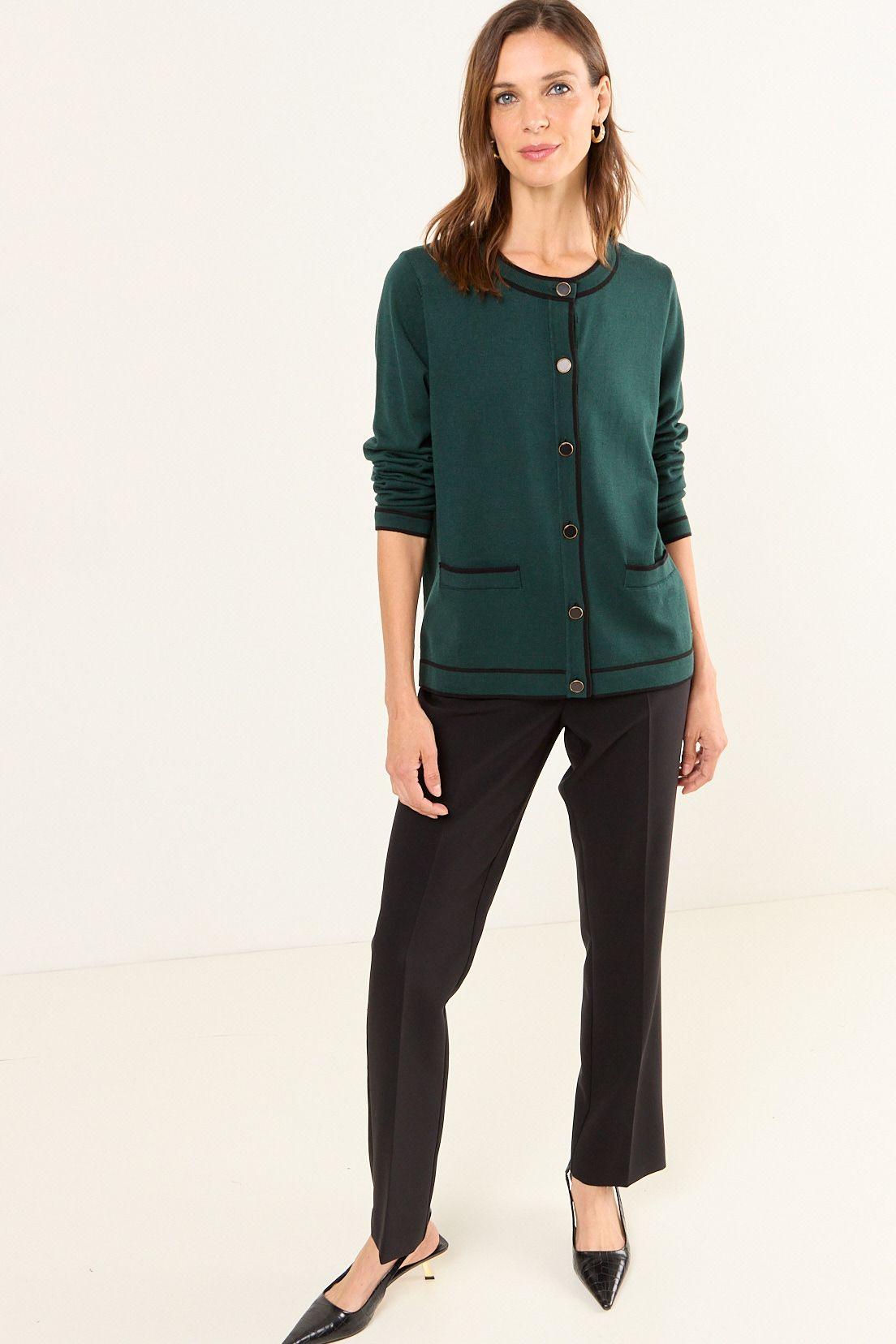 Tejido Chanel Bicolor Verde Oliva Ma Griffe 18002126002107-3