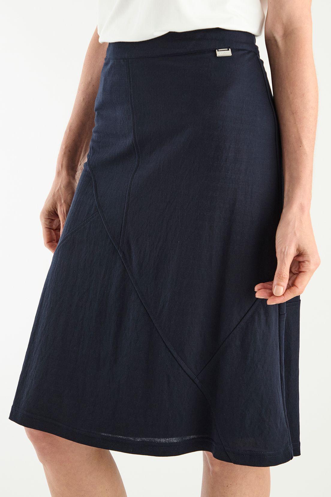 Falda Evase Azul Ma Griffe 12002125001104-2