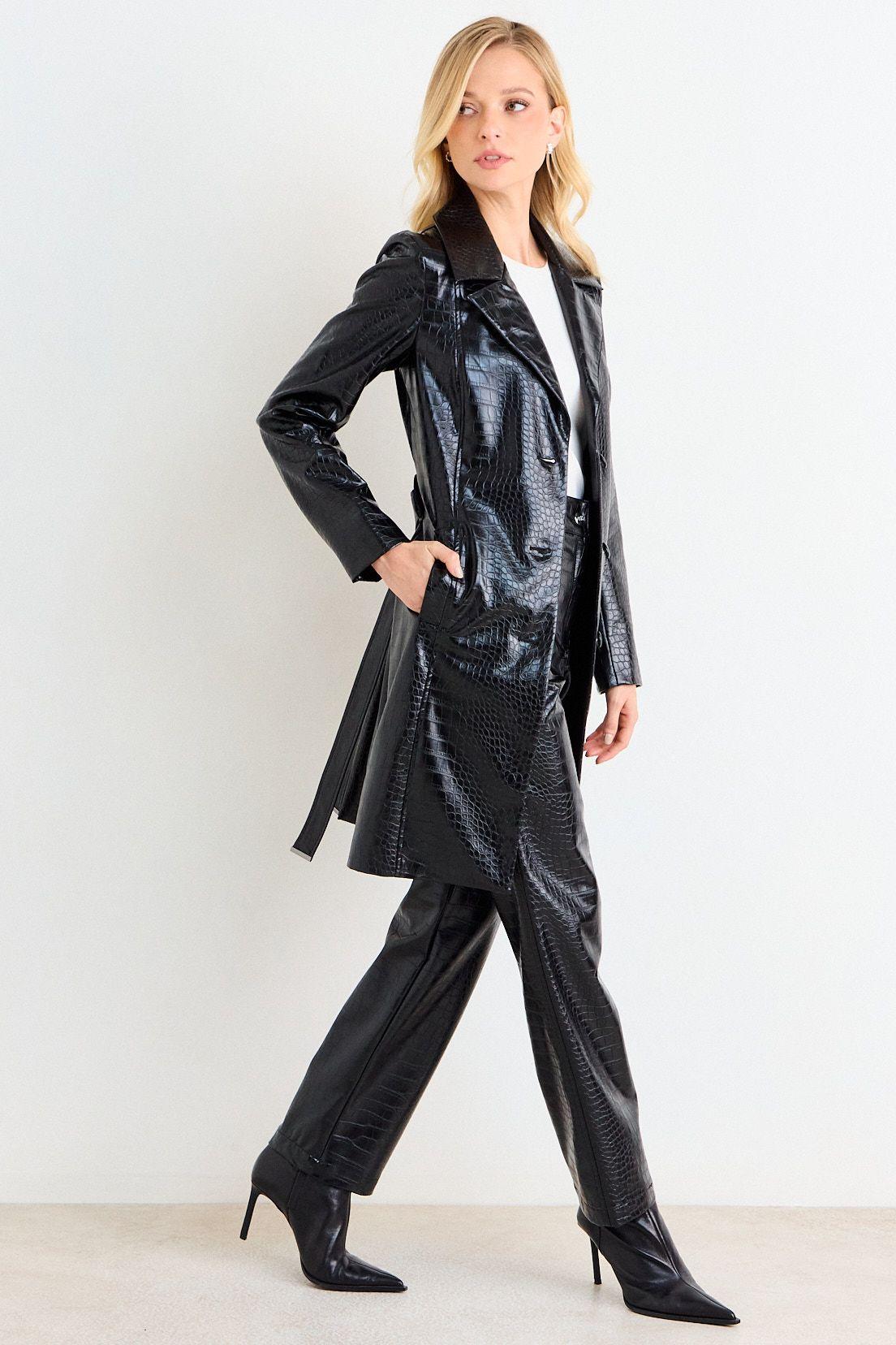 Trench De Pu Negro Ash 17407126051102-4