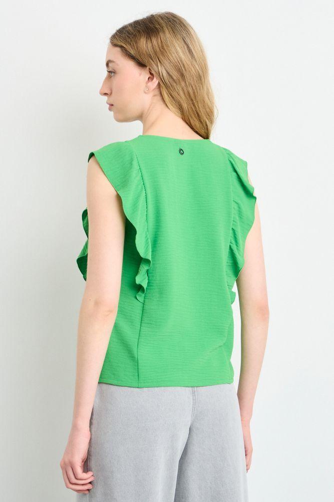 Blusa Lisa Verde Oliva iO 14004225022107-1