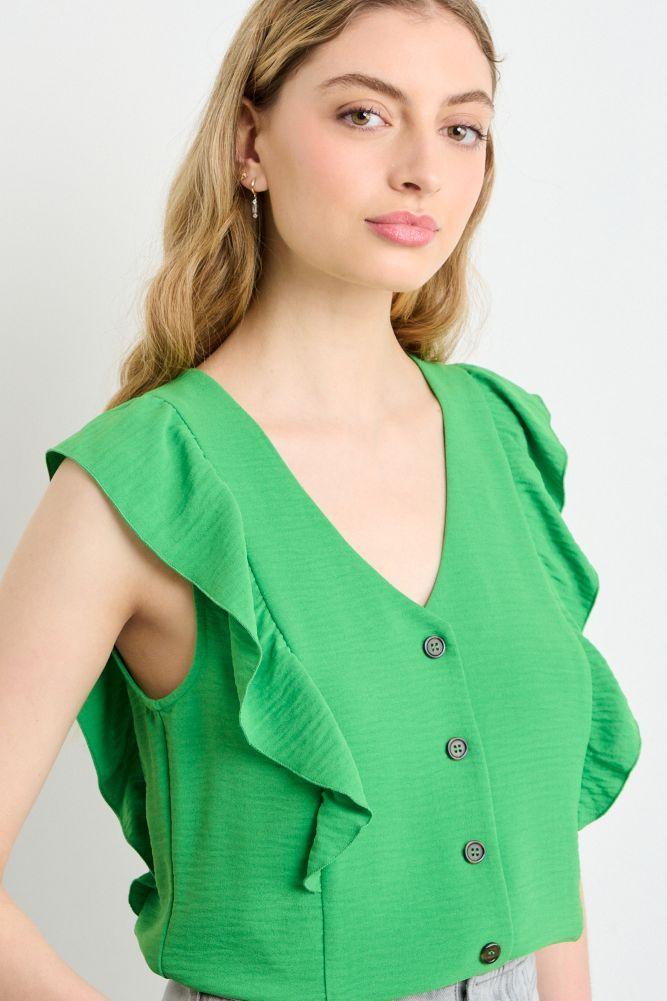 Blusa Lisa Verde Oliva iO 14004225022107-2