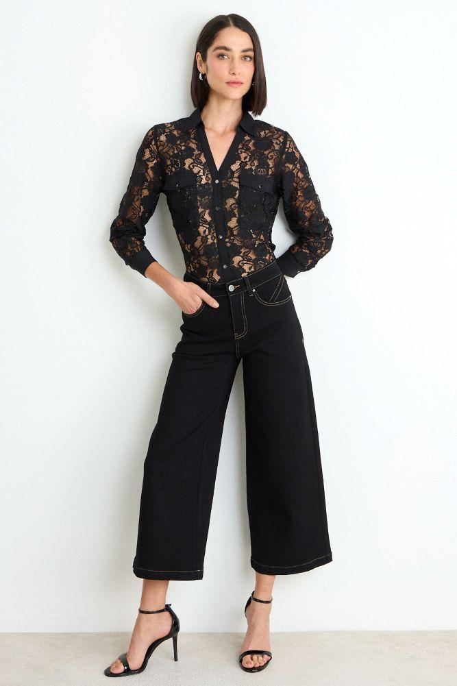 Wide Crop Jeans Negro Ash 11307225013102-0