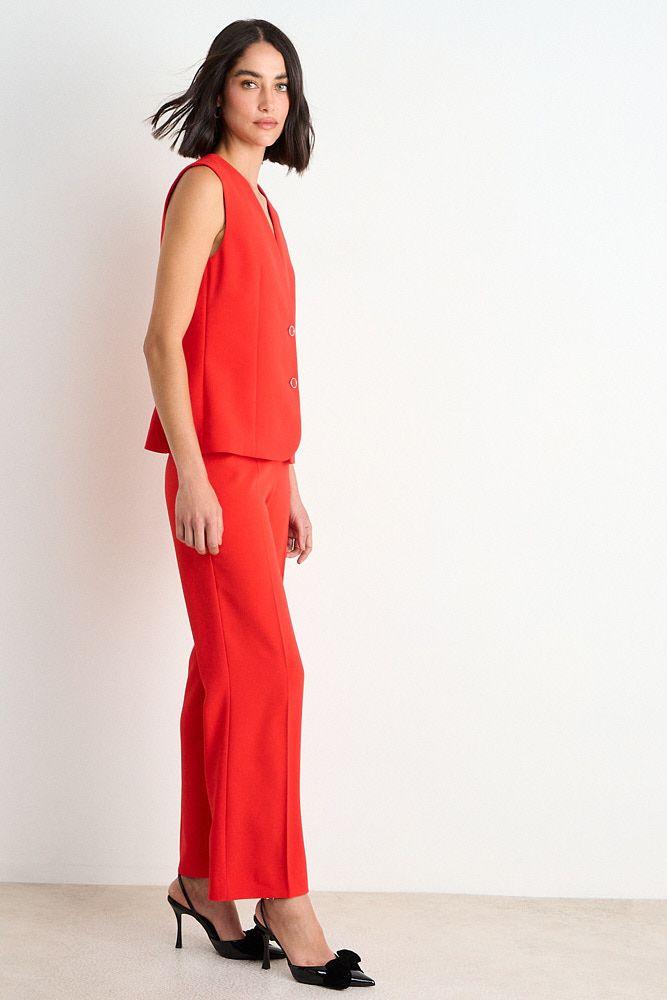 Vest Liso Sin Solapa Rojo Ash 16207126001103-4