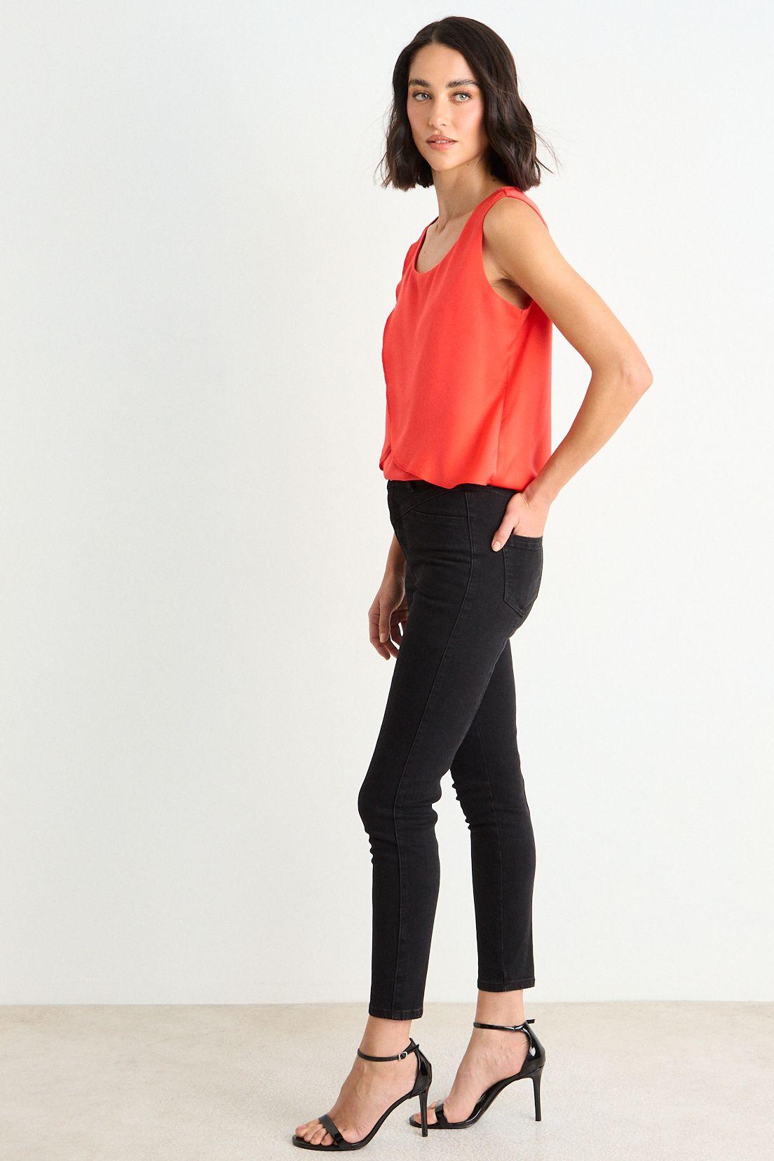 Blusa Lisa Sin Mangas Rojo Ash 14007126004103-4