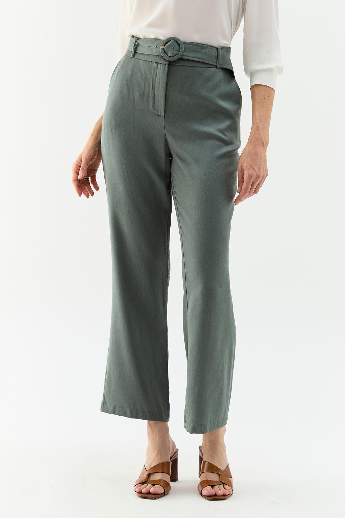 Pantalon Tencel Gris Ma Griffe 11002224059107-1