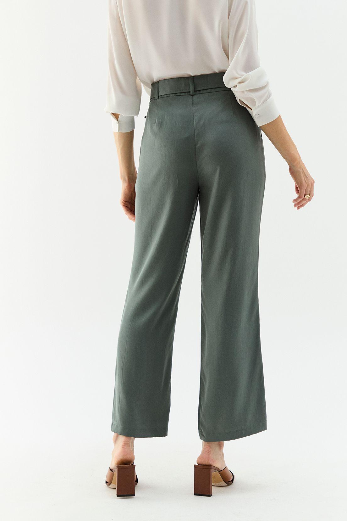 Pantalon Tencel Gris Ma Griffe 11002224059107-4