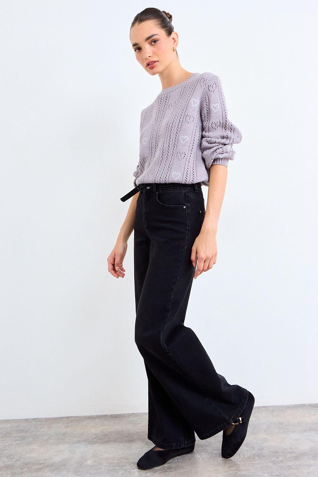 Sweater Liso Gris iO 18120126004113-4