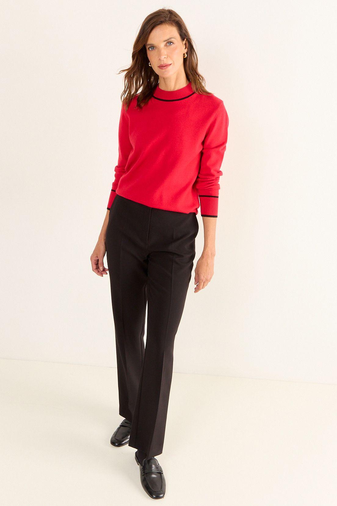 Sweater Liso Rojo Ma Griffe 18102126055103-4