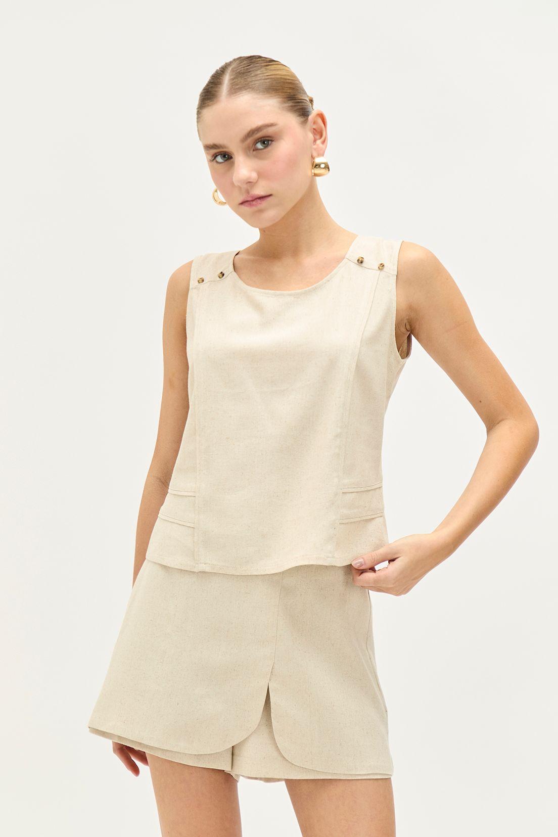 Blusa Lisa Beige iO 14020224065106-0