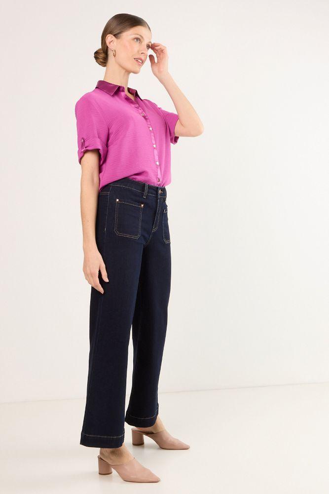 Blusas Manga Corta Violeta Ma Griffe 14002225006641-4