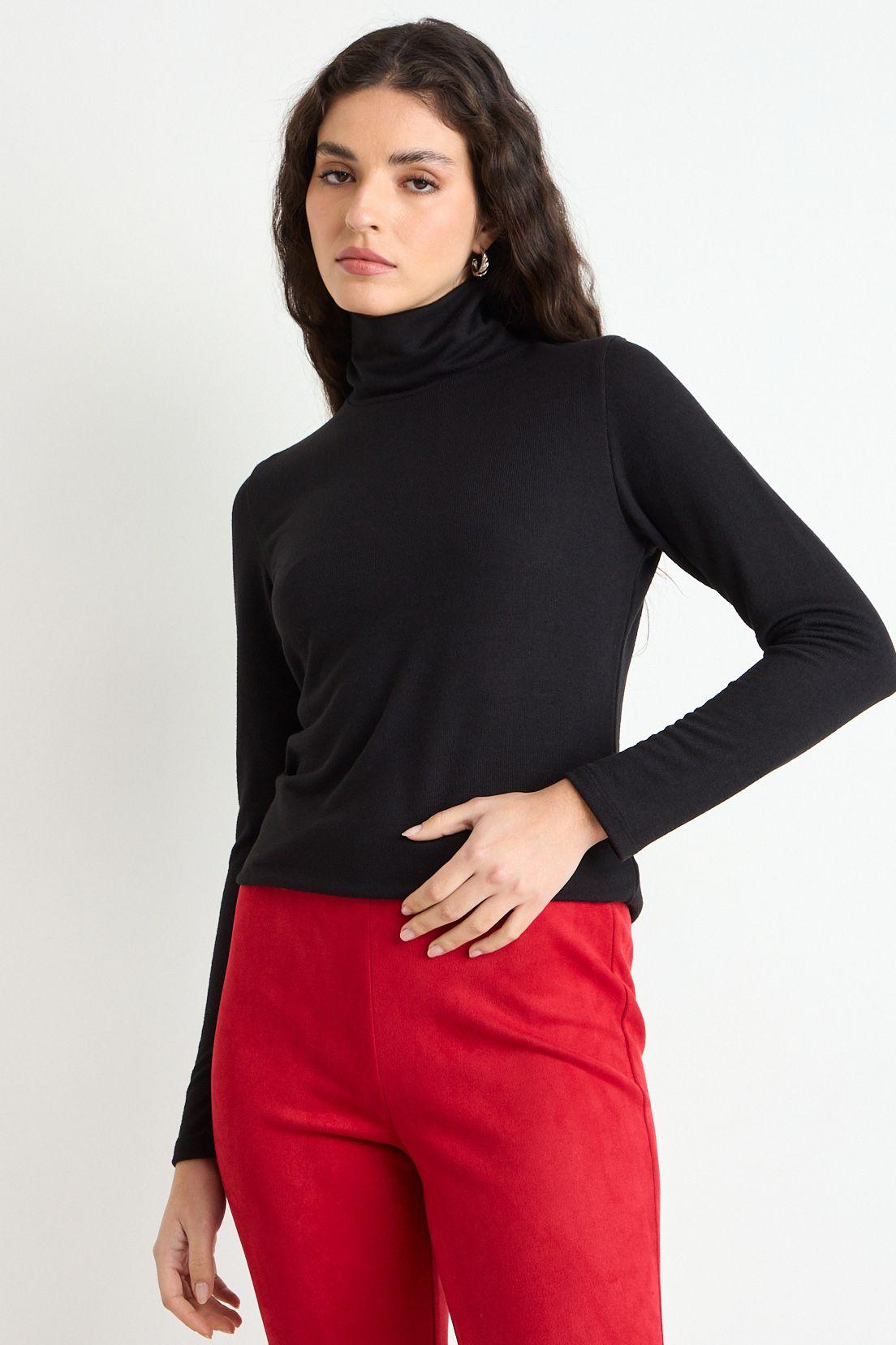 Polera Manga Larga Negro Ash 14207225092102-0