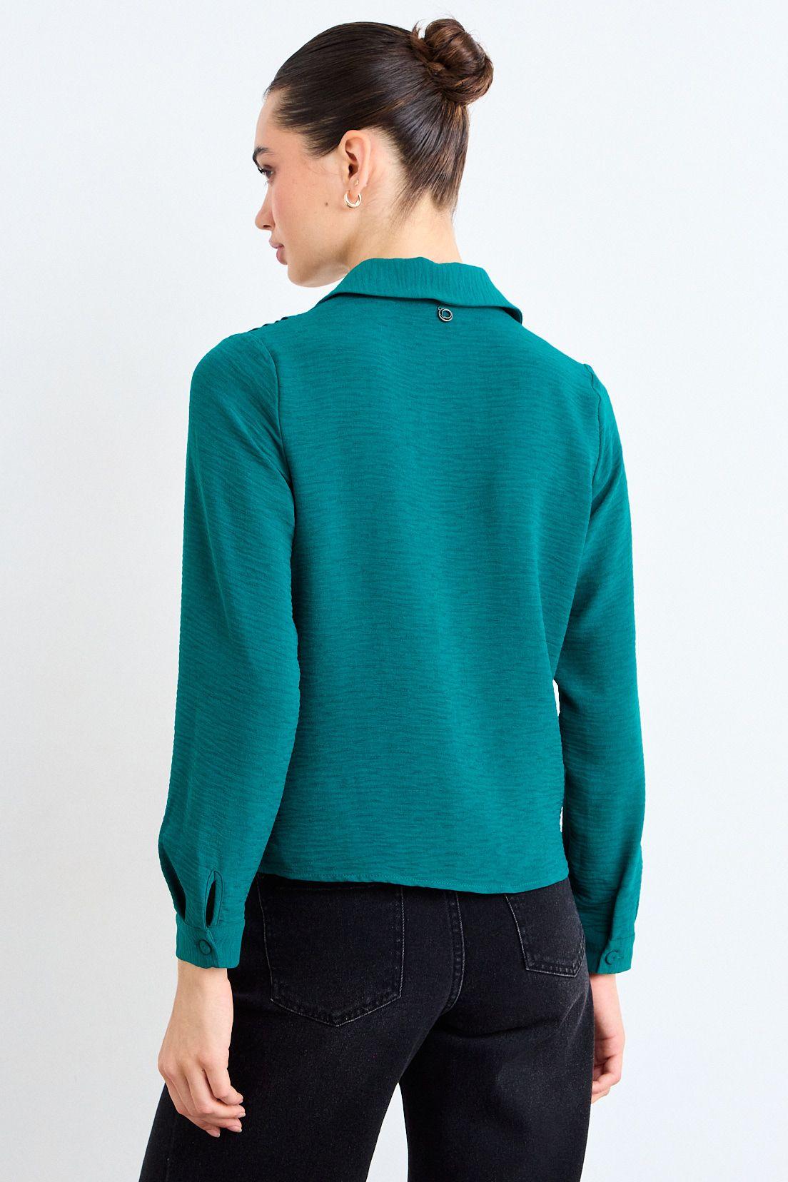 Blusa Lisa Verde Oliva iO 14020126015107-2