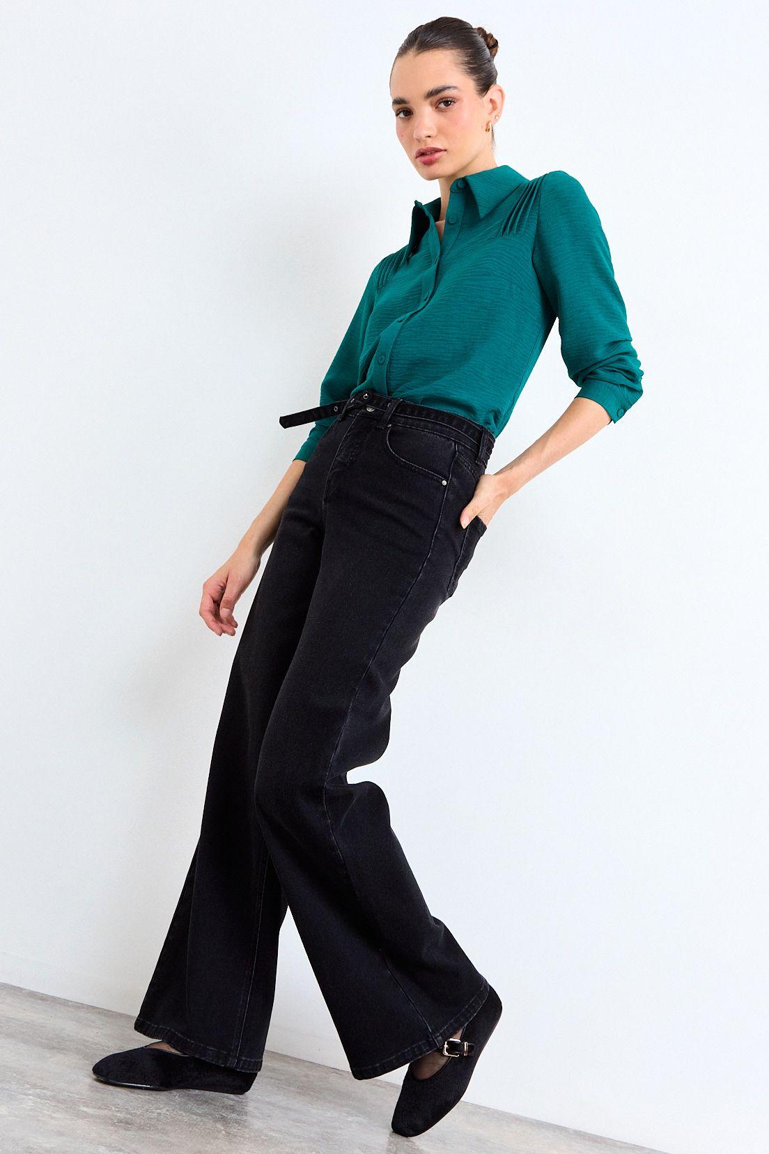 Blusa Lisa Verde Oliva iO 14020126015107-3