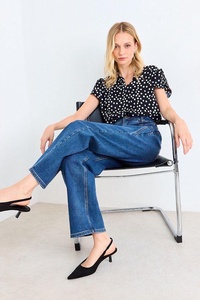 Blusa Manga Corta Print Negro Ash 14107225009163-3