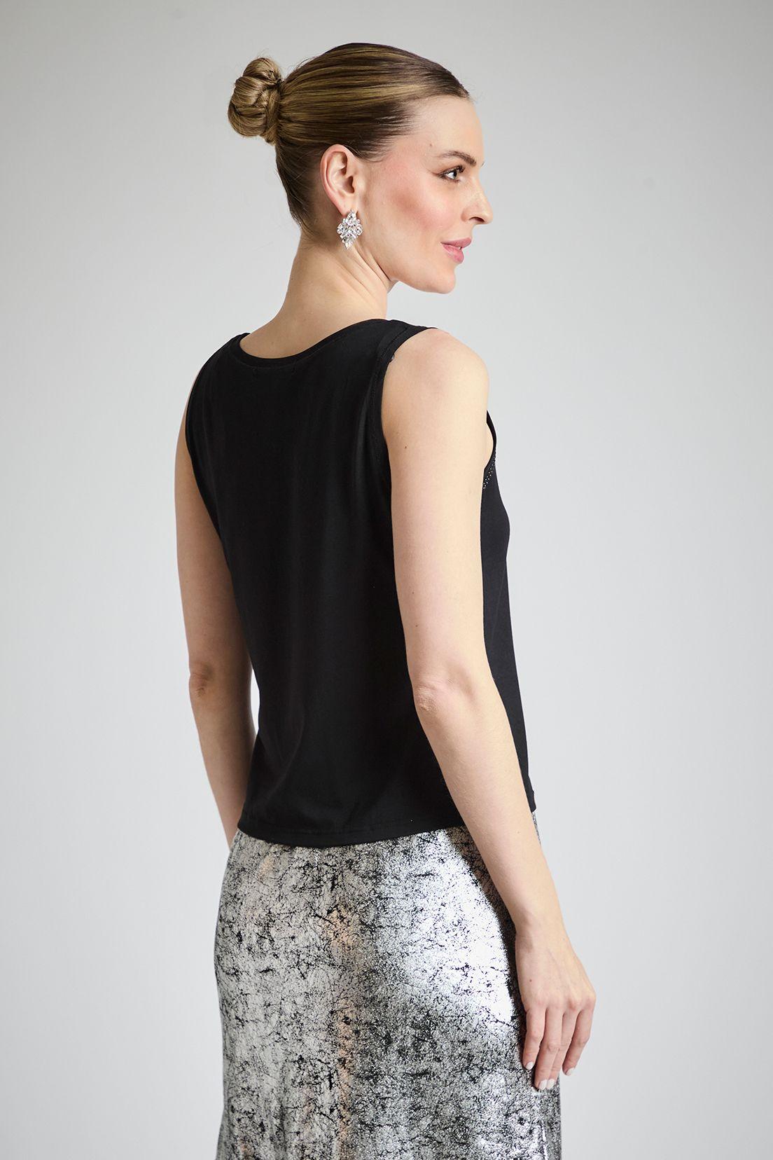 Top Liso S/ Manga Negro Ash 14207224011102-3