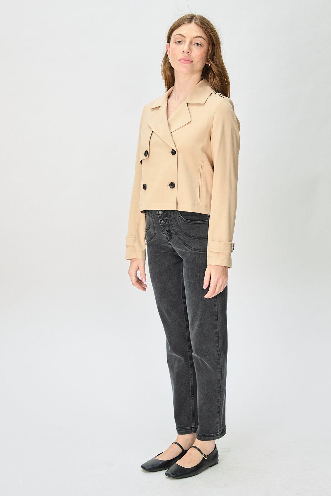 Impermeable (Trench) Liso Beige iO 17420125002106-2