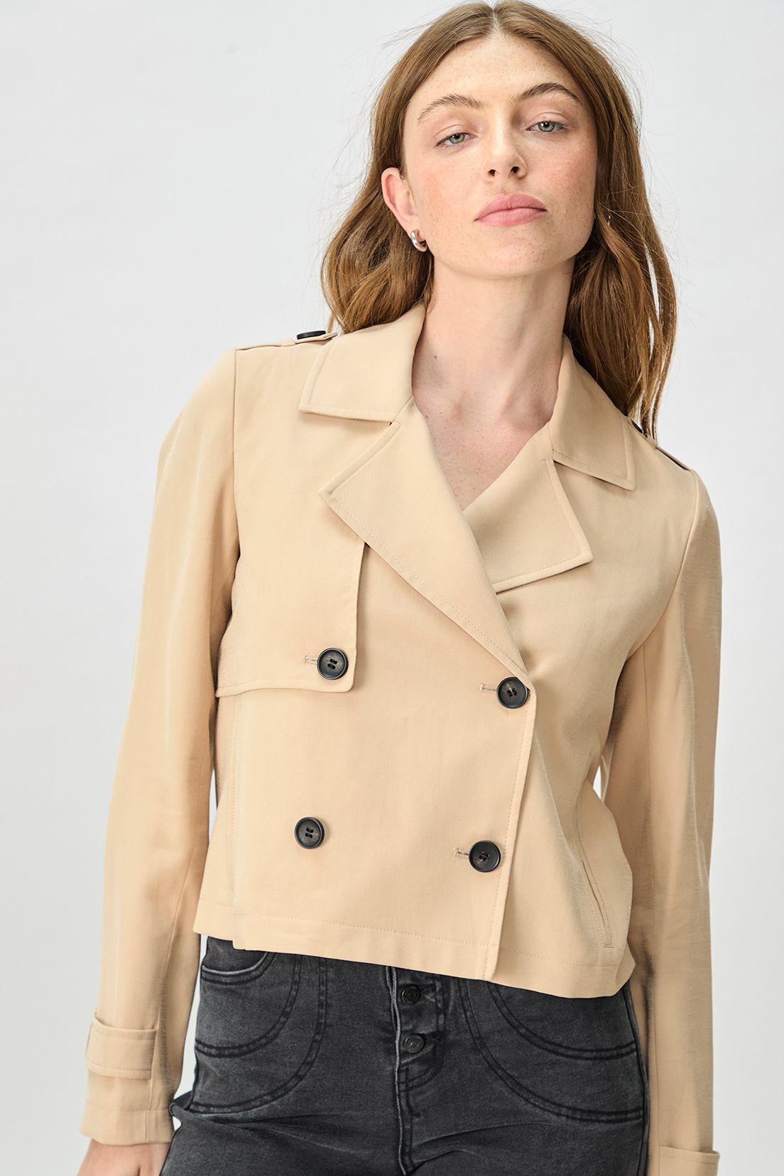 Impermeable (Trench) Liso Beige iO 17420125002106-0