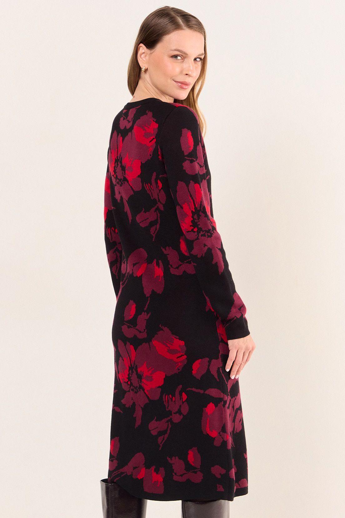 Vestido Tejido De Fantasia Negro Ma Griffe 13102126005102-3