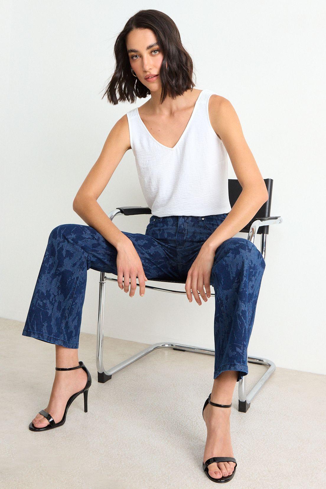 Straight Jeans Fantasia Azul Ash 11707126001104-0