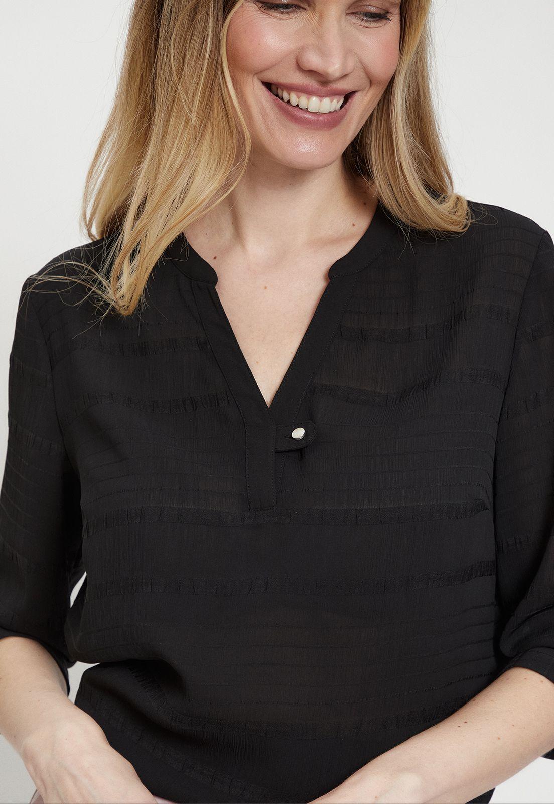 Blusa Lisa Negro Ma Griffe 14002224057102-0