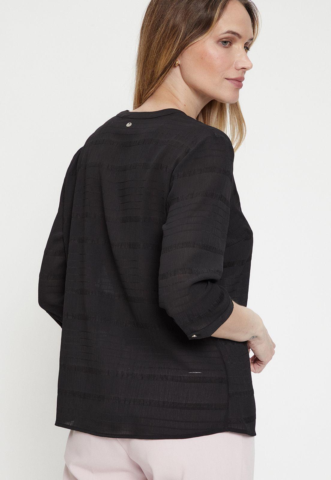 Blusa Lisa Negro Ma Griffe 14002224057102-4
