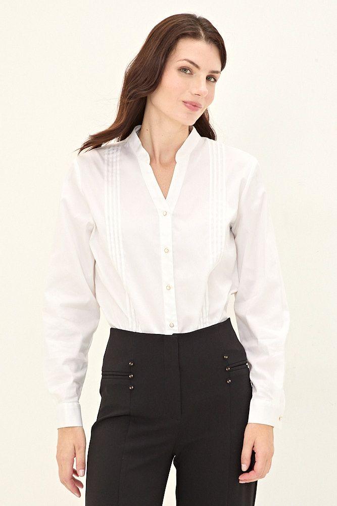 Blusa Popelina Crudo Ma Griffe 14002125061105-0