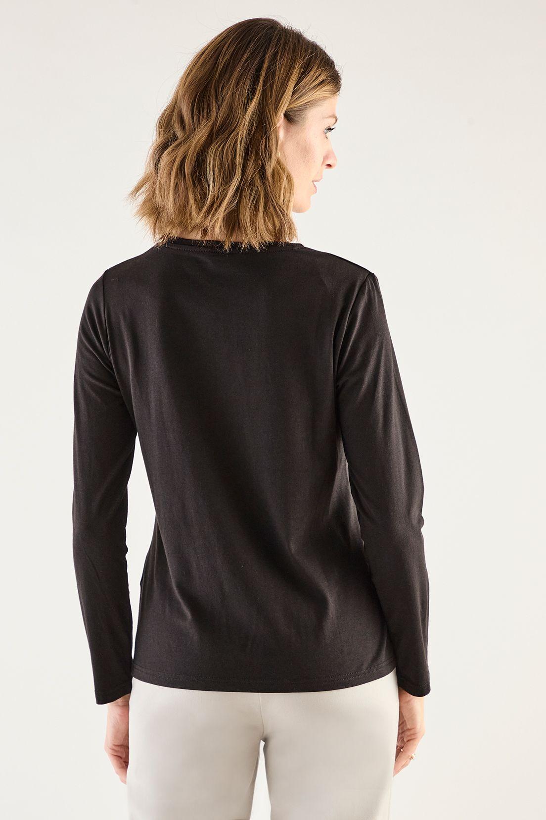 Polera Manga Larga Negro Ma Griffe 14202125200102-3