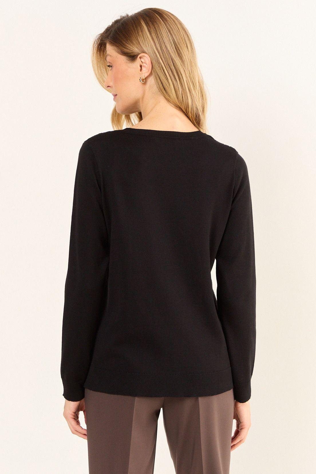 Sweater Liso Negro Ma Griffe 18102126054102-2