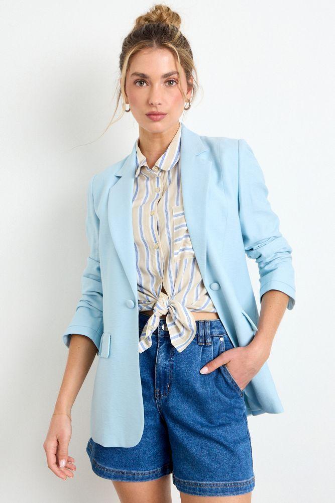 Blazer Liso Celeste iO 16020225063110-0
