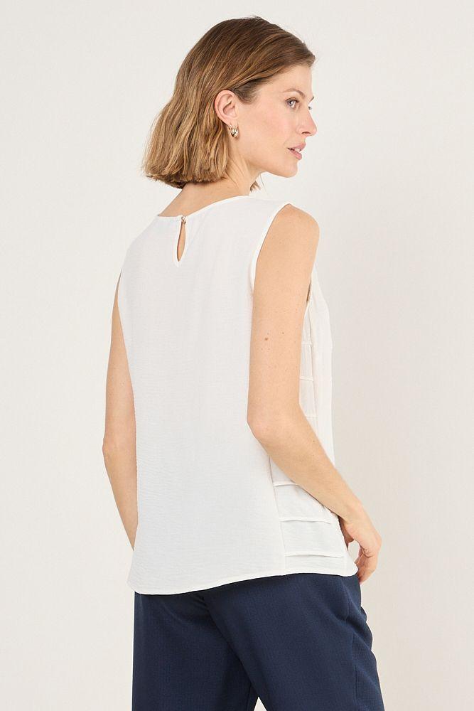 Blusa Sin Mangas Blanco Ma Griffe 14002225009101-2
