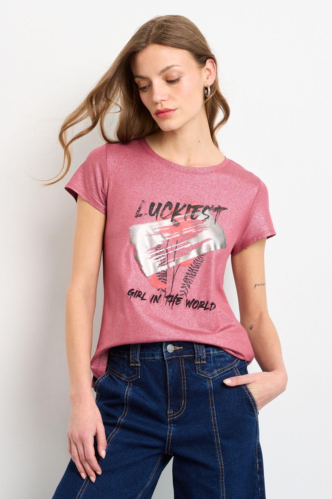 Polera Manga Corta Rosa iO 14620225001123-0