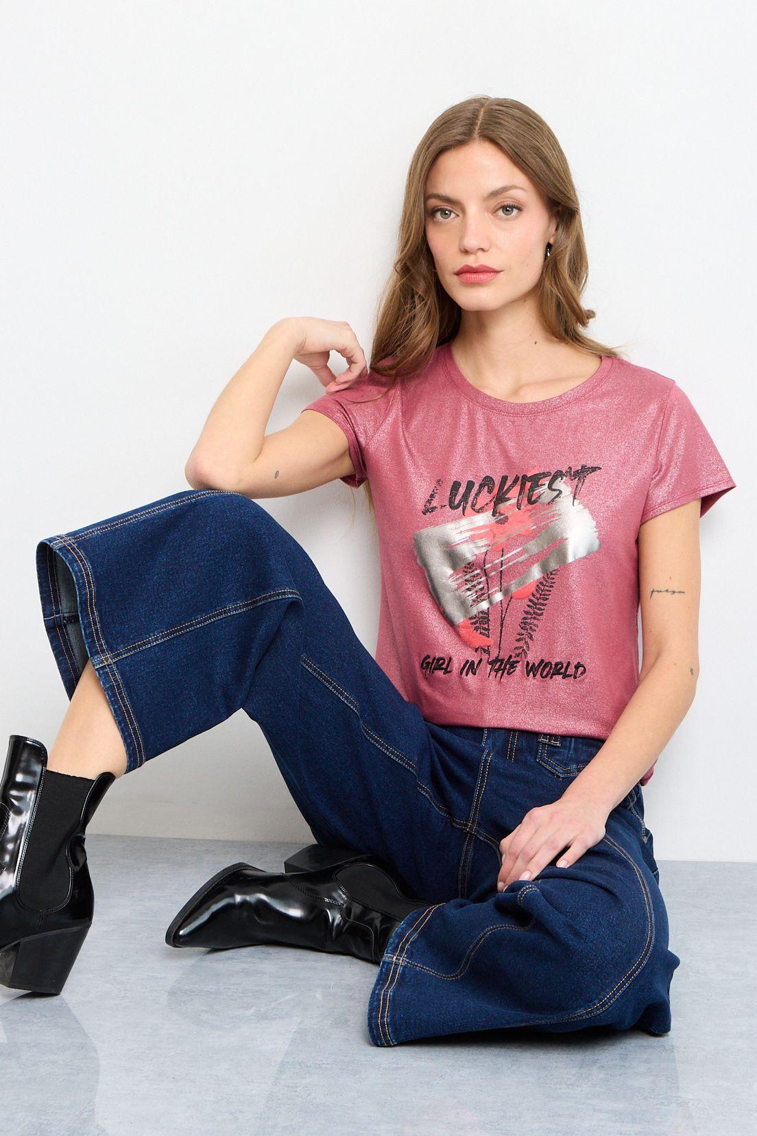 Polera Manga Corta Rosa iO 14620225001123-2