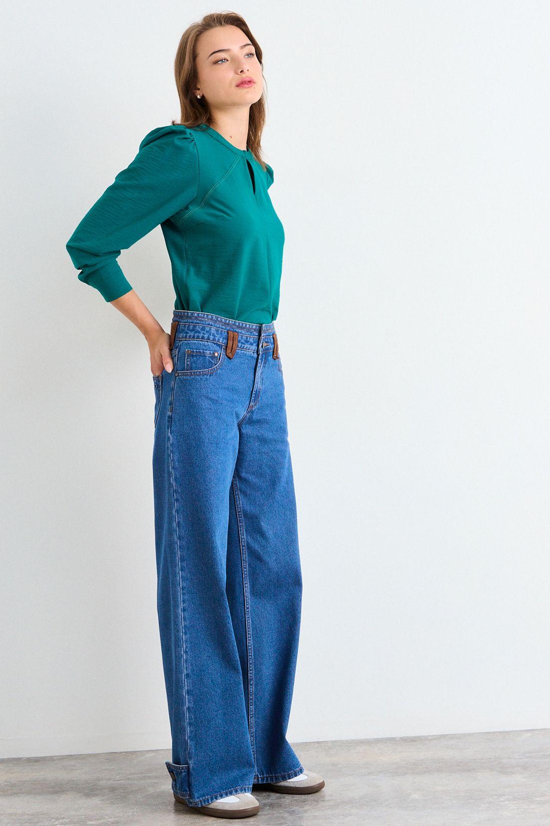 Blusa Lisa Verde Petróleo iO 14020126057107-4