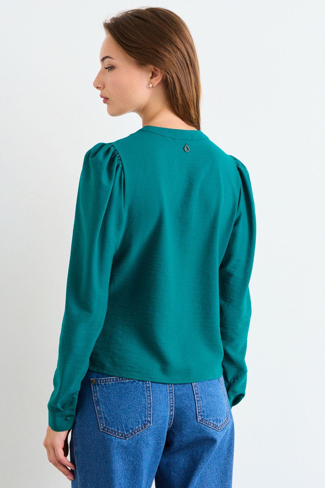 Blusa Lisa Verde Petróleo iO 14020126057107-2