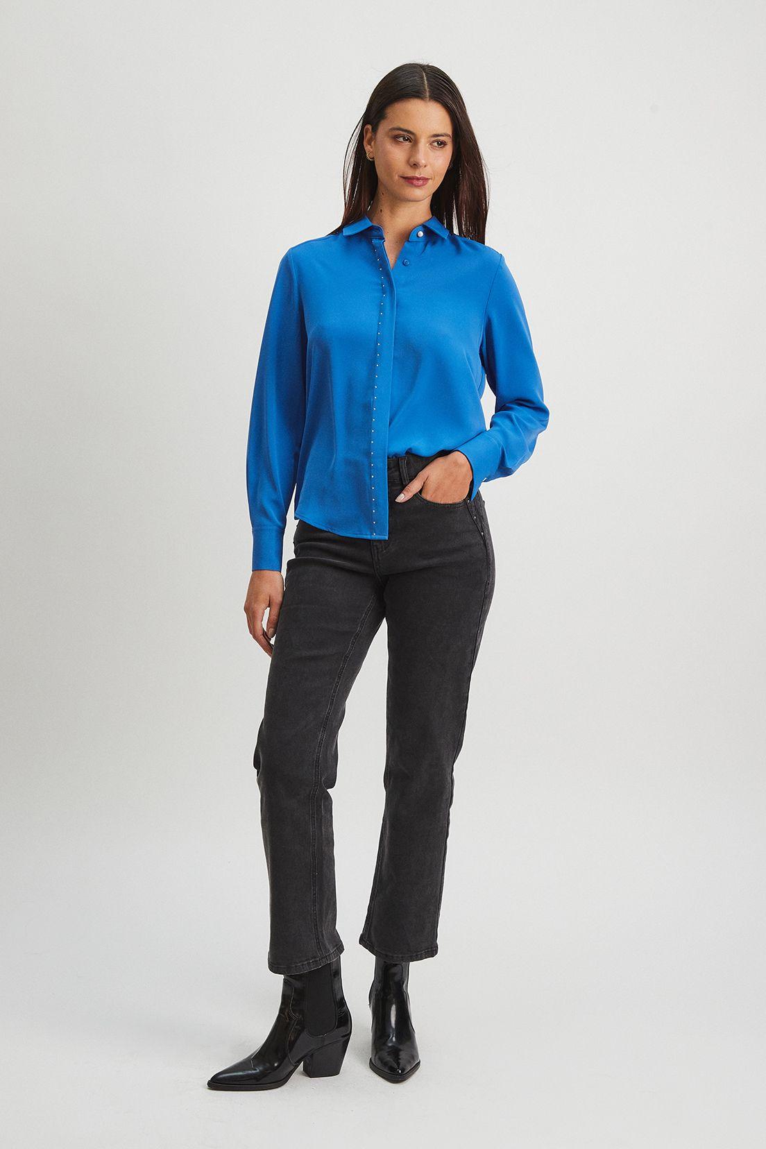 Blusa Lisa Azul Ash 14007224004134-0