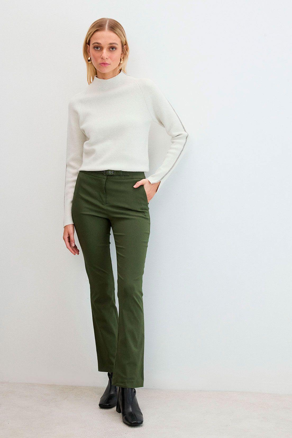 Pantalon Liso Verde Oliva 11004125005107-1