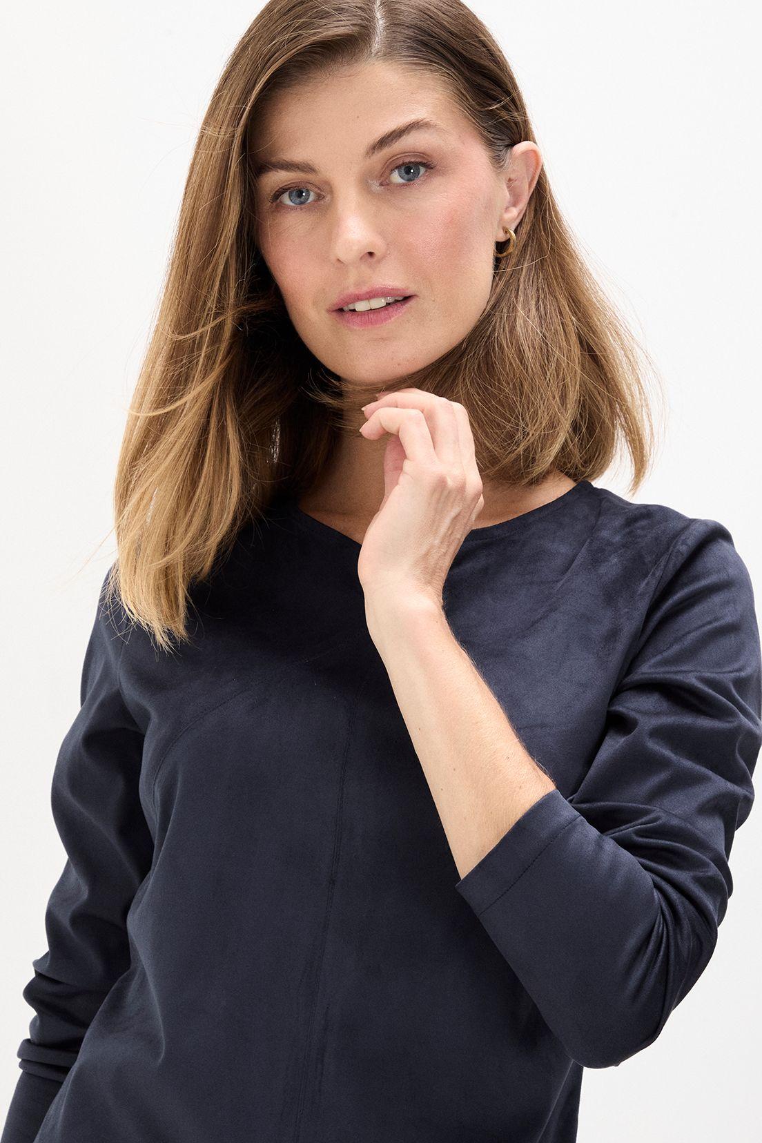 Vestido Suede Azul Ma Griffe 13002125055104-1