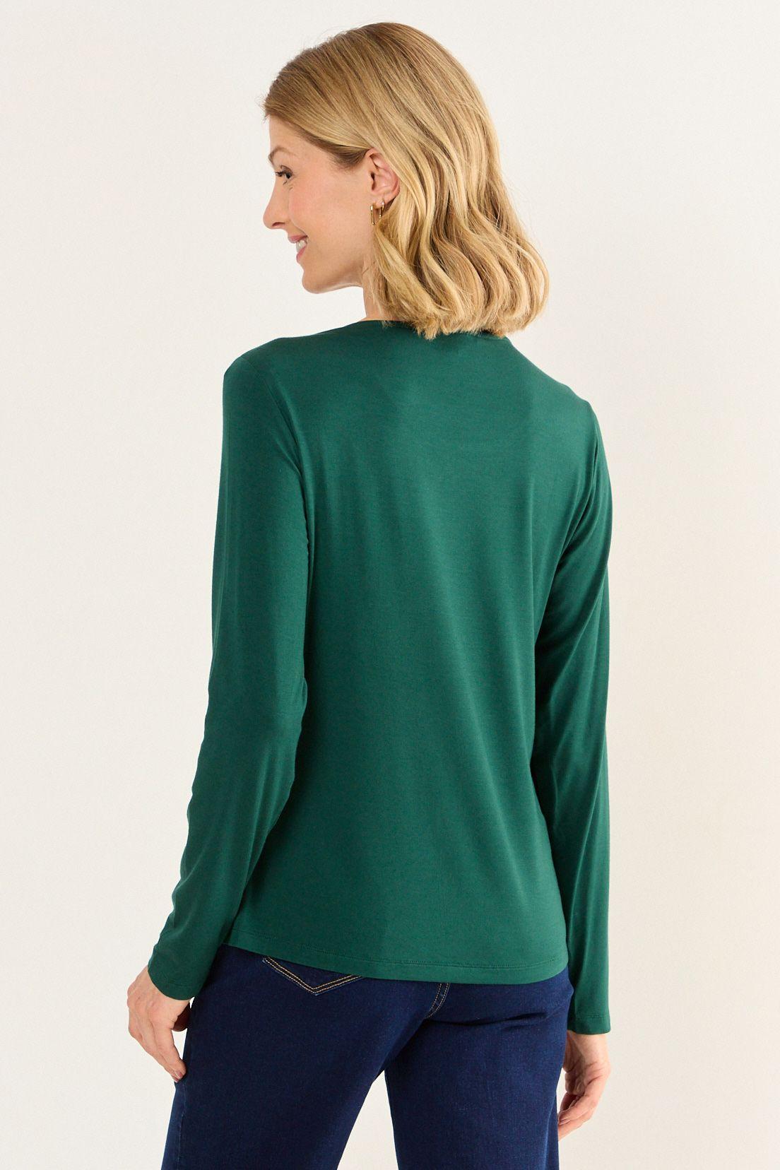 Polera De Suede Verde Oliva Ma Griffe 14202126007107-2