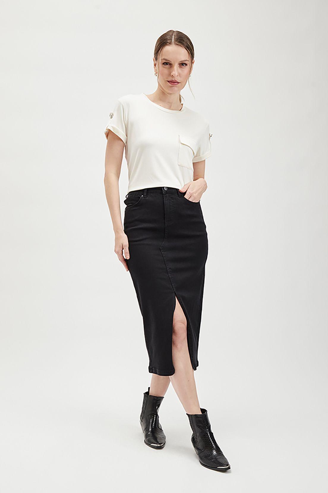 Falda Denim Negro Ash 12807224001102-0