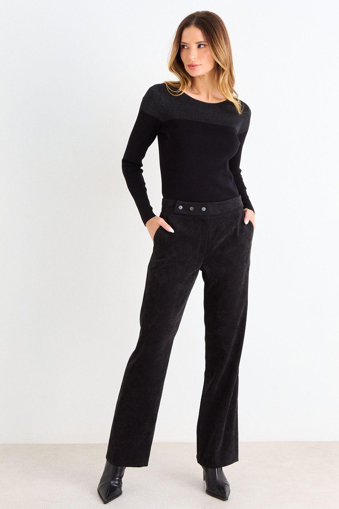 Pantalon De Pana Recto Negro Ash 11007126061102-0