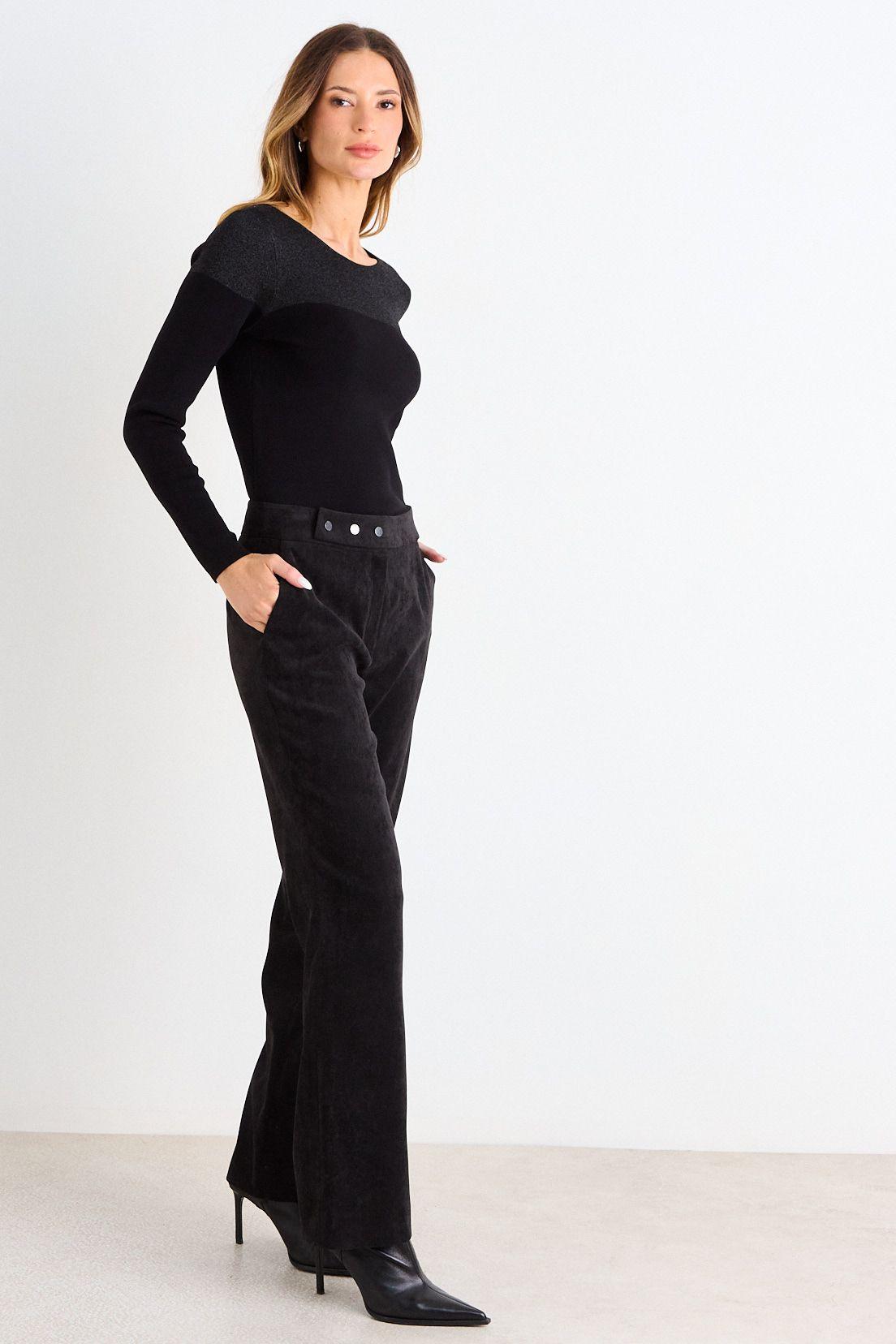 Pantalon De Pana Recto Negro Ash 11007126061102-4