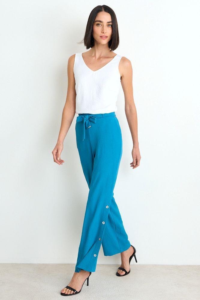 Pantalon Liso Recto Azul Ash 11007225015134-4