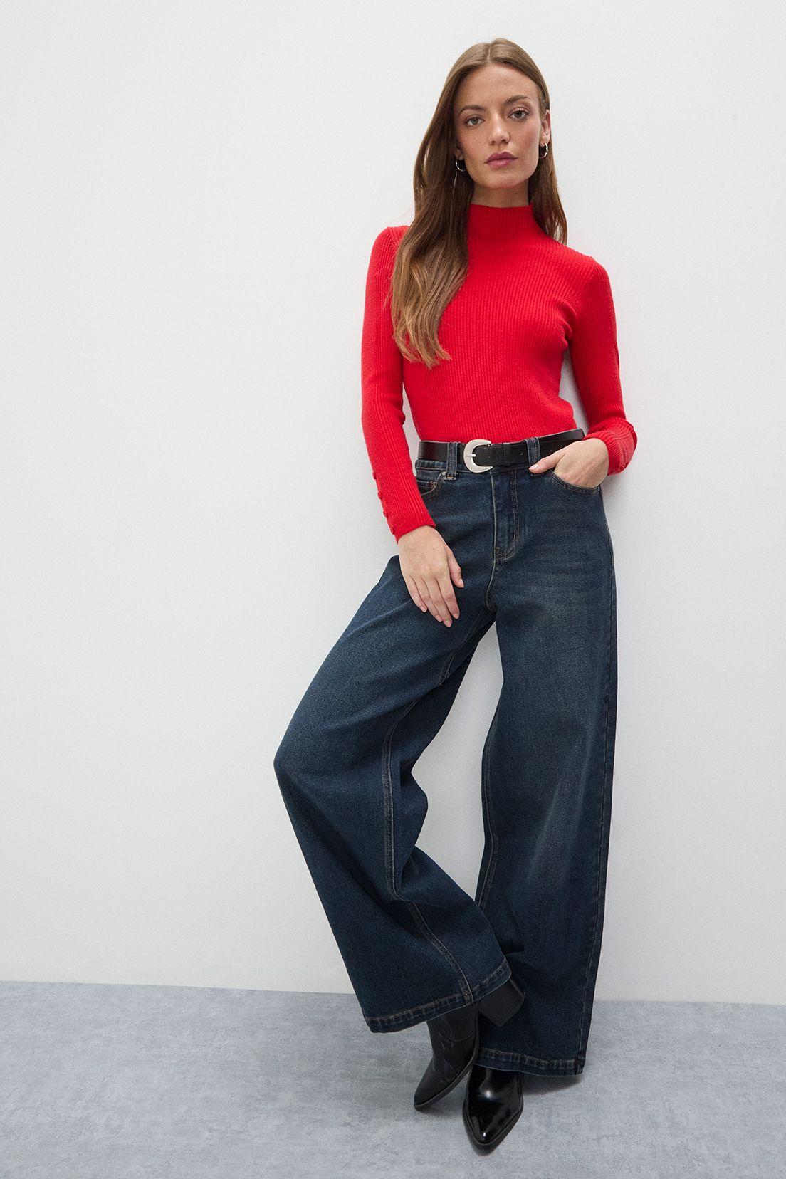 Sweater Liso Rojo 18120125022103-3