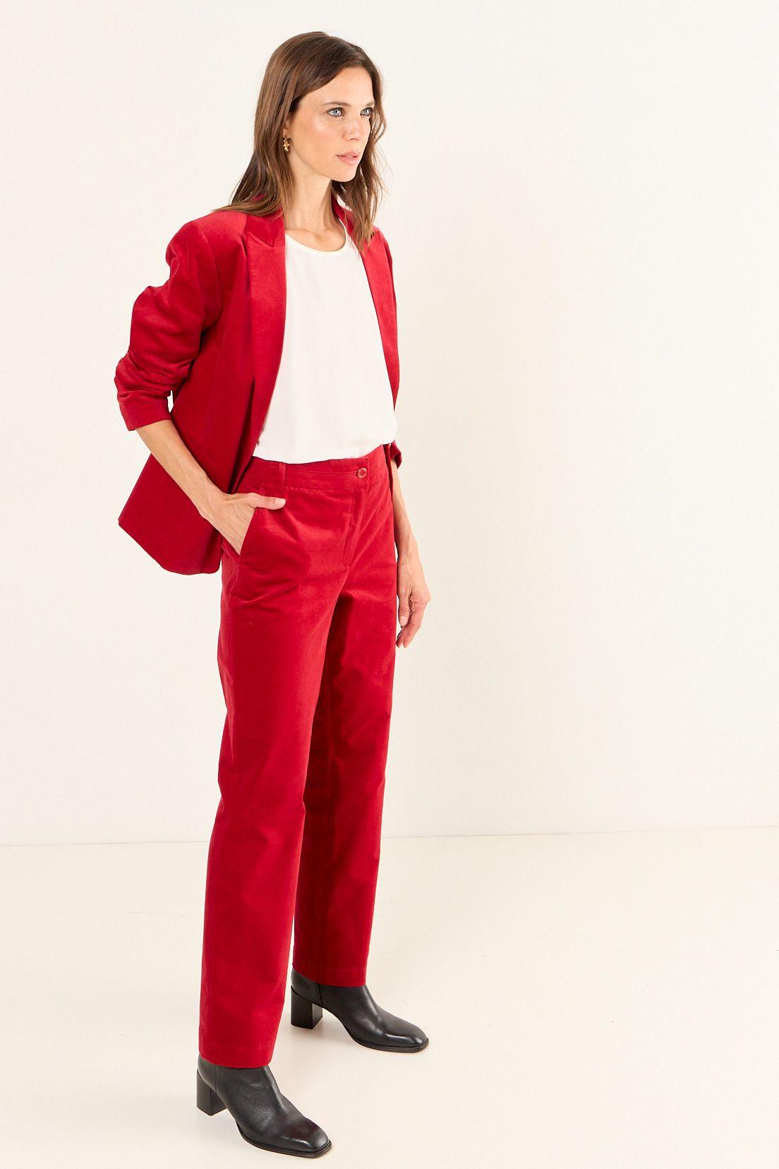 Pantalon Corte Pretina Rojo Ma Griffe 11002126053103-4