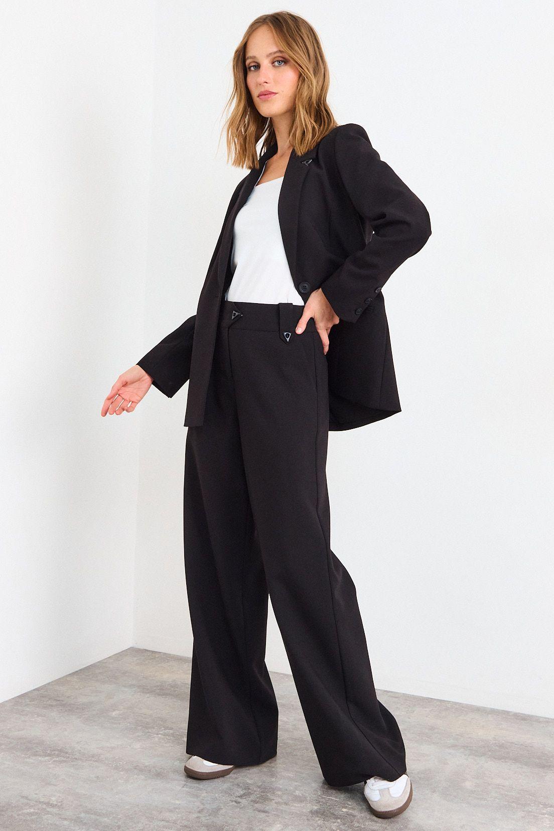 Pantalon Liso Negro iO 11020126065102-4