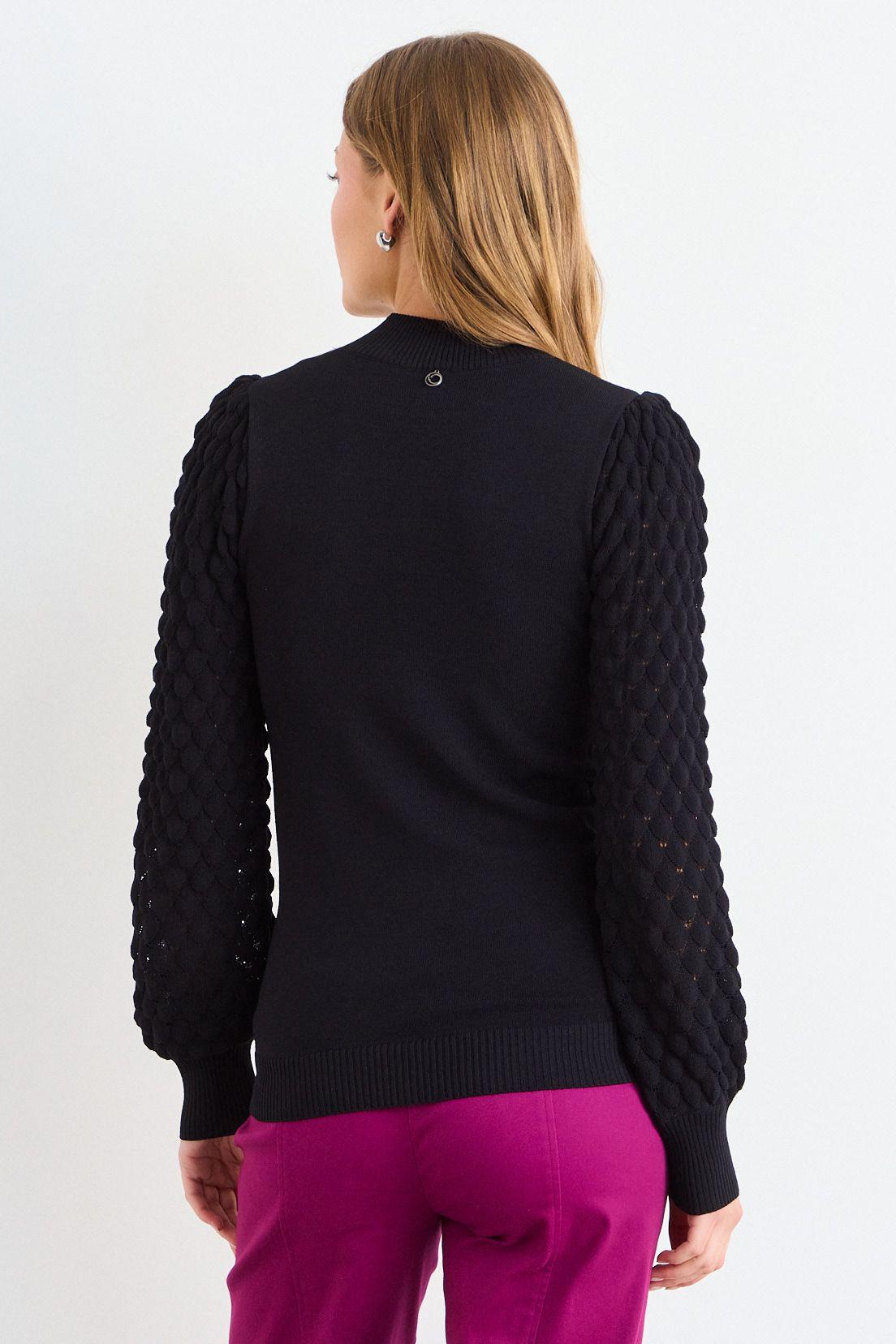 Sweater Liso Negro iO 18120126010102-3