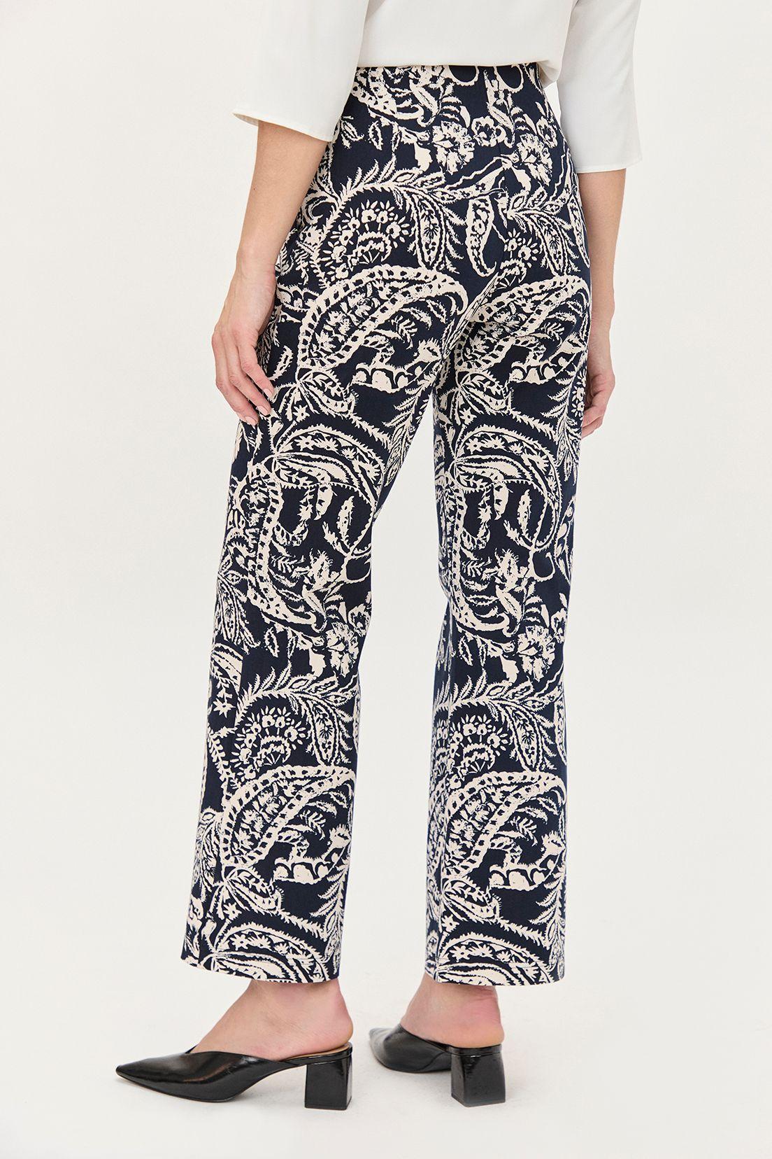 Pantalon Recto Estampado Azul Ma Griffe 11102224001104-4