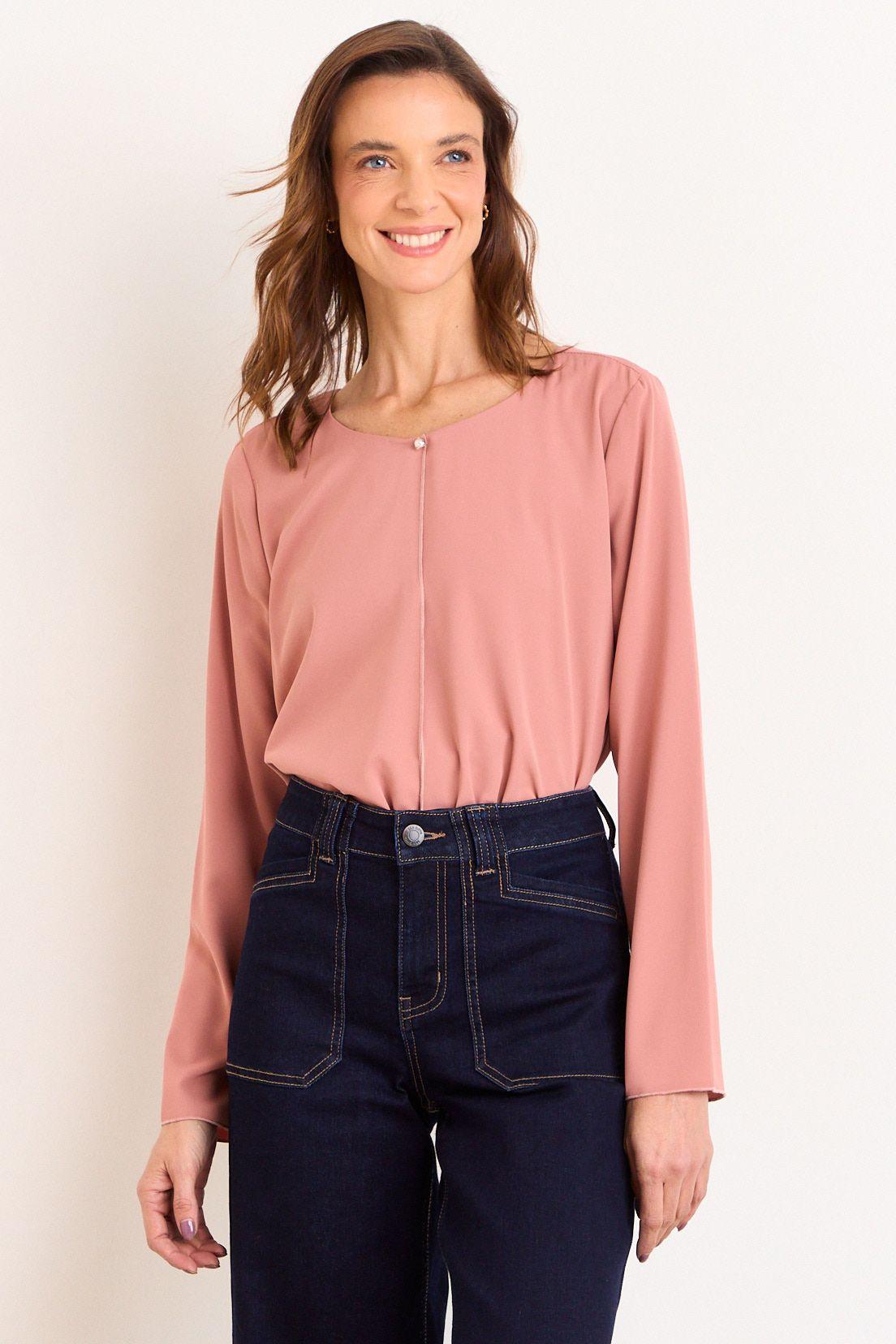 Blusa Lisa Rosado Ma Griffe 14004125013123-0